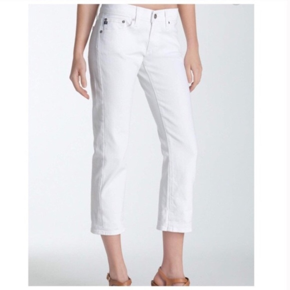 Adriano Goldschmied white tomboy crop